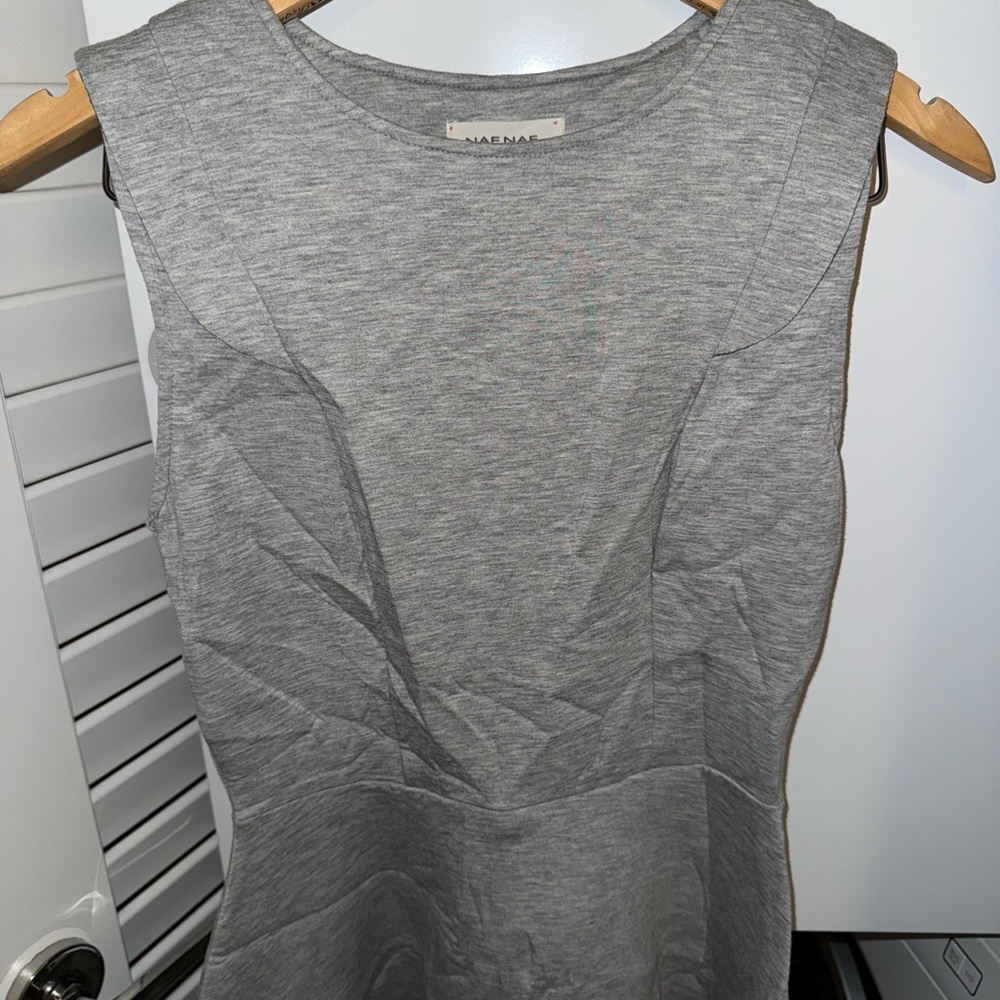 Grey elegant waist snatched dress